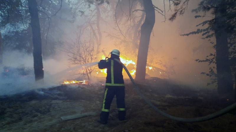 At least 9 killed in Ukraine forest fire