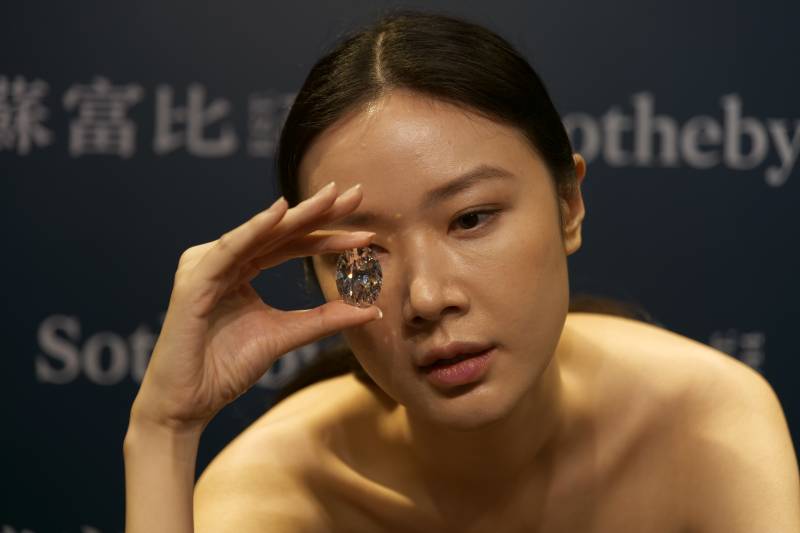 Rare flawless diamond fetches US$15.7m in Hong Kong auction