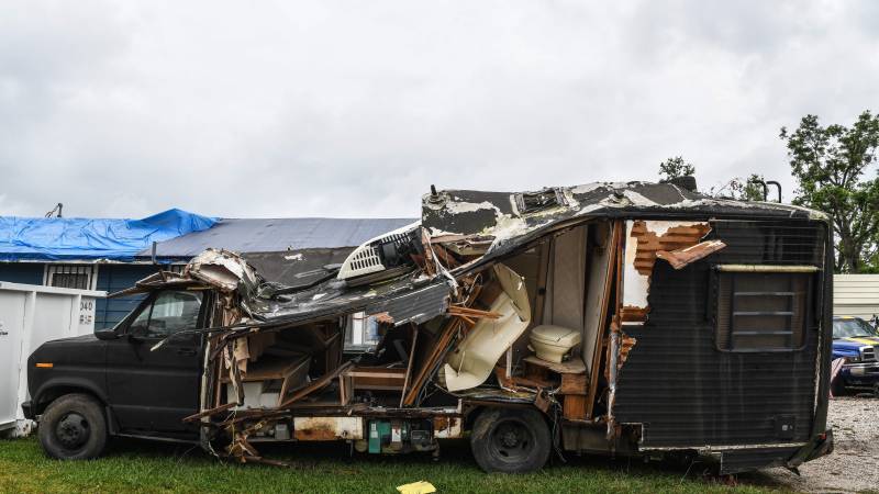 Louisiana locals flee second hurricane in two months