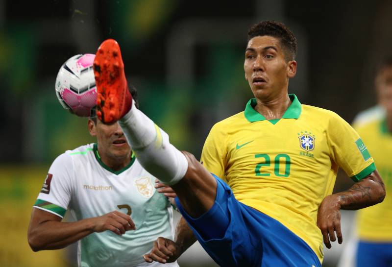 Firmino brace helps Brazil hammer Bolivia in WC qualifier