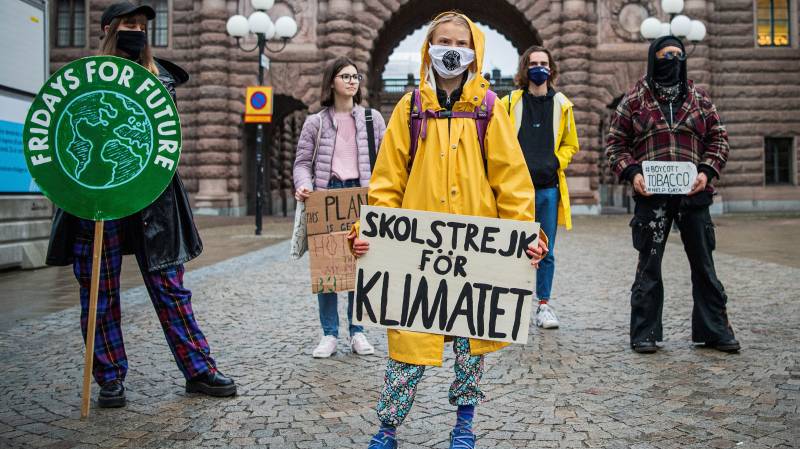 Greta Thunberg urges US voters to pick Biden for fight climate change 