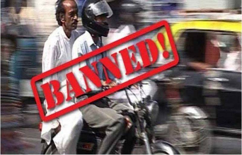 Pillion-riding banned for one month in Karachi