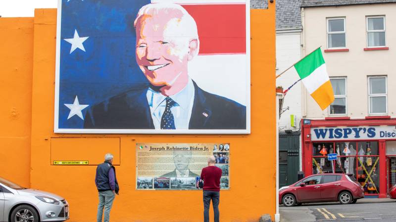 Irish locals show their colours in Biden's ancestral home