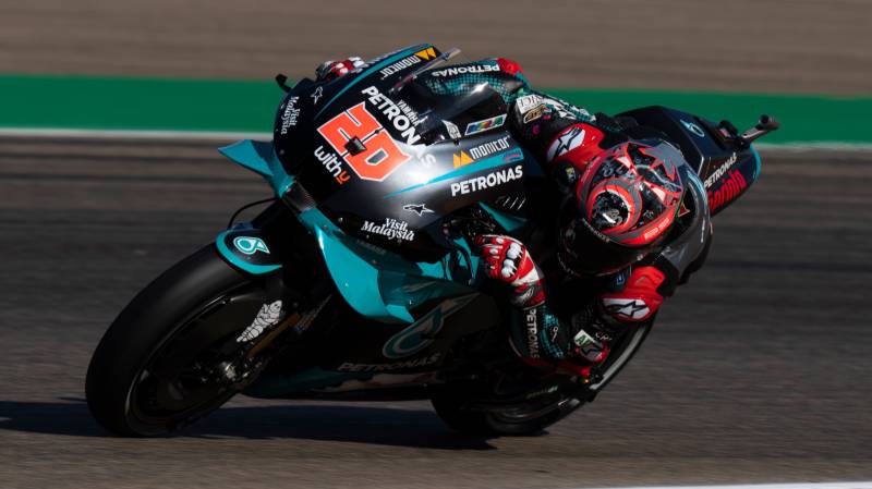 Quartararo suffers ugly high speed crash but escapes serious injury