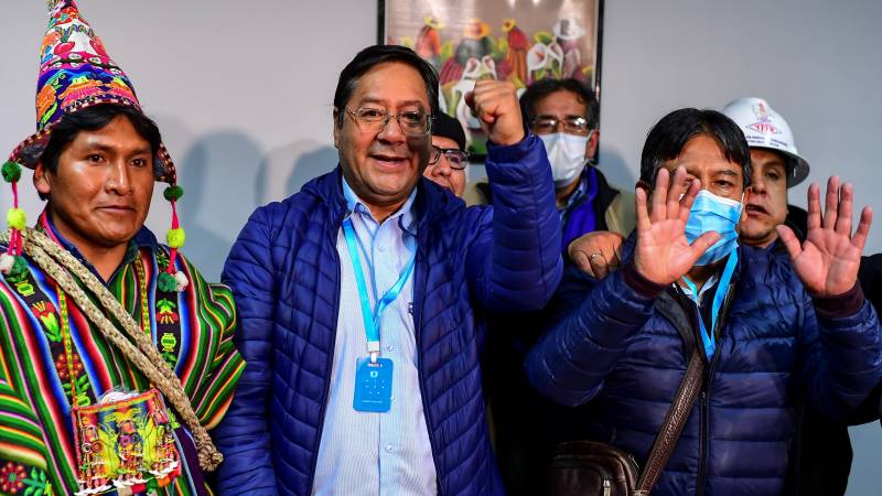 Bolivia 'has recovered democracy', says Arce as exit poll suggests win