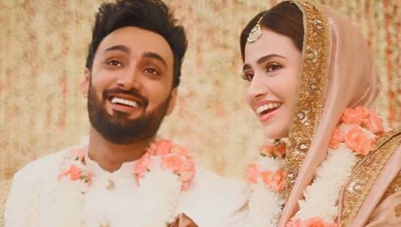 Sana Javed, Umair Jaswal tie the knot in intimate ceremony 