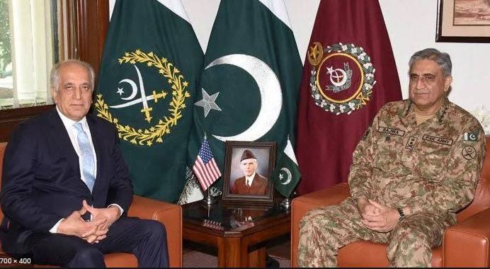 Gen Bajwa, Khalilzad discuss ways to cut Afghan violence with Pak help