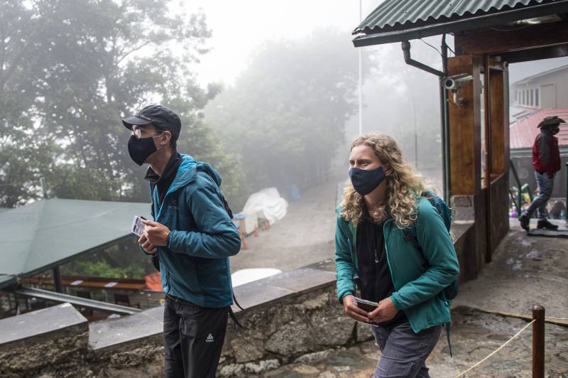 Tourists return to misty Machu Picchu after months of isolation