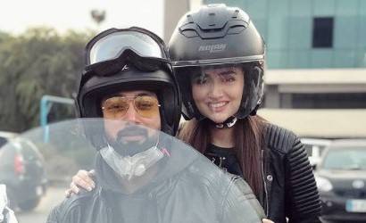 Sana Javed, Umair Jaswal spotted enjoying bike ride in Islamabad