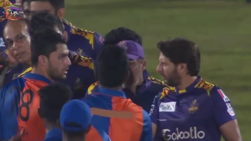 Shahid Afridi rebukes Afghan cricketer after his on-field spat with Amir