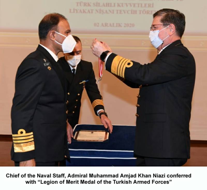 Naval Chief conferred with ‘Legion of Merit’ award in Turkey