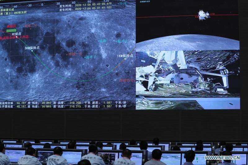 China completes its first-ever docking in lunar orbit