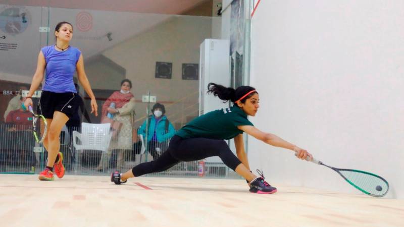 Nasir Iqbal thrashes second seed Asim Khan in Pakistan Int’l Squash Tournament quarters