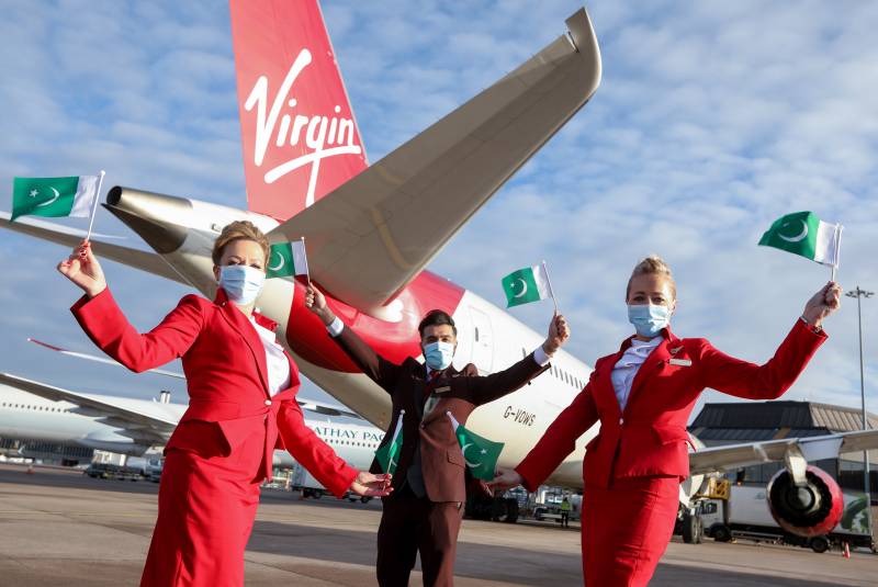 First Virgin Atlantic flight lands at Islamabad Airport