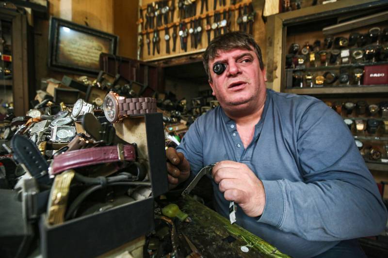 Baghdad's wristwatch repairman is a timeless treasure