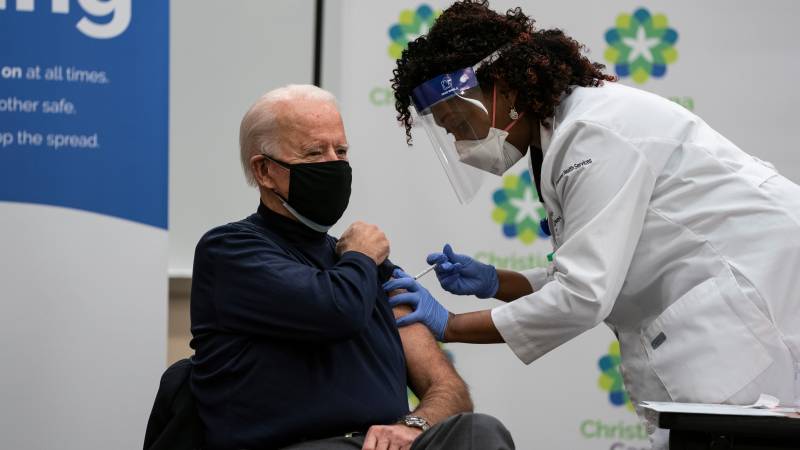 Biden receives Covid-19 vaccine live on TV