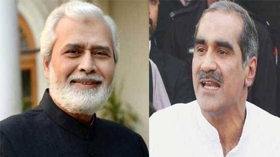 PML-N leaders Saad Rafique, Ahmad Hassan exchange words in courtroom