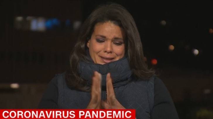 CNN reporter breaks down in tears live on air over Covid crisis