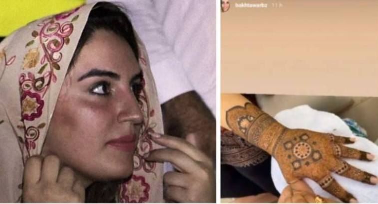 Bakhtawar decorates her hands with mehndi as wedding functions kick off