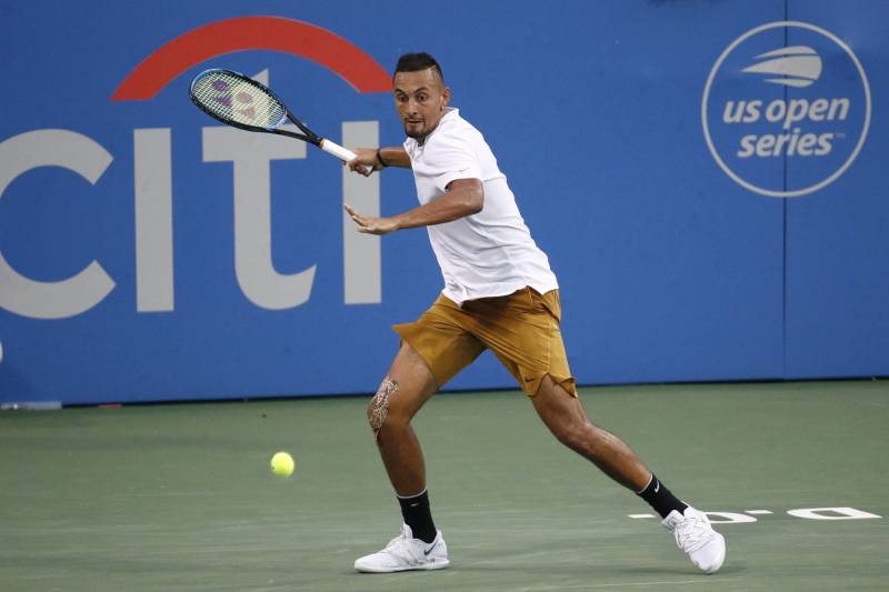 Kyrgios makes winning return after year out