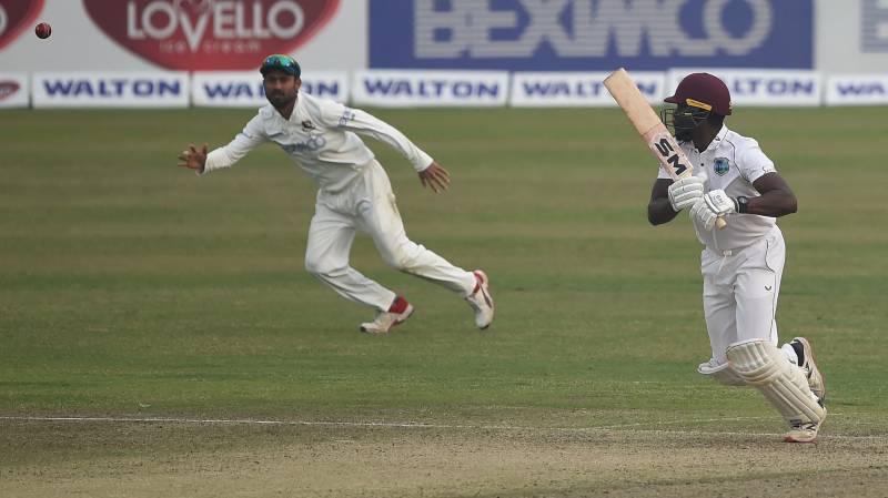 West Indies 223-5 at stumps in second Bangladesh Test