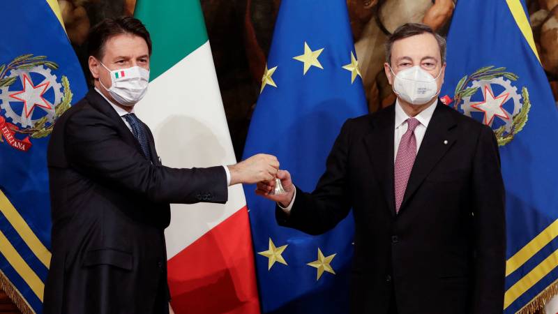 Mario Draghi sworn in as Italy's new PM