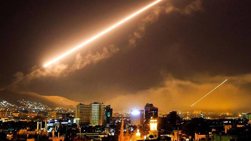 Syria intercepts Israeli missiles over Damascus