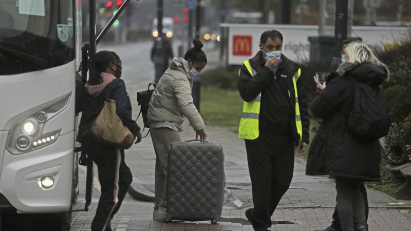 UK's PM cautious on lockdown easing as new hotel regime starts