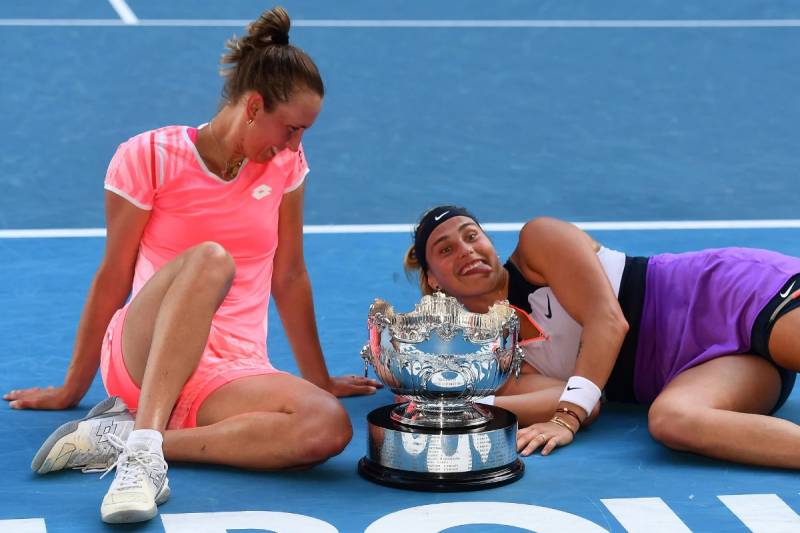 Mertens-Sabalenka win Australian Open women's doubles title