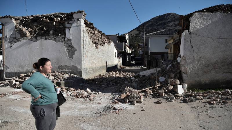 Several buildings damaged as strong earthquake hits Greece