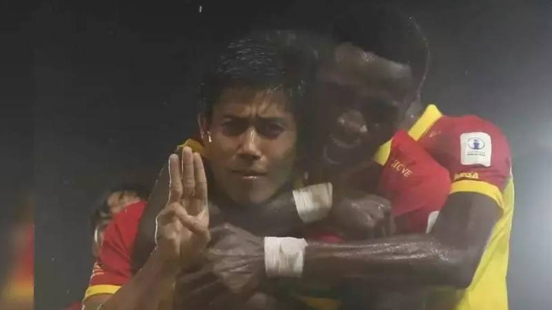 Myanmar player in Malaysia punished over anti-coup salute