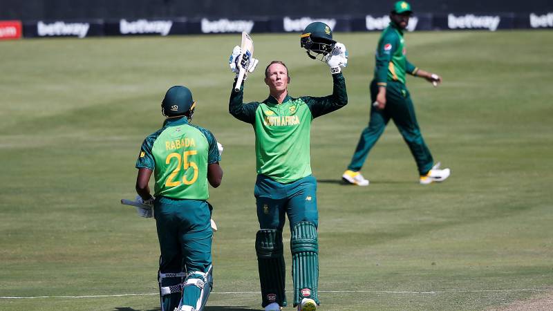 Rassie van der Dussen century helps Proteas score 273-6 in first Pakistan ODI