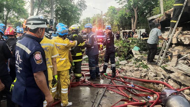 At least five killed in Bangkok residence collapse