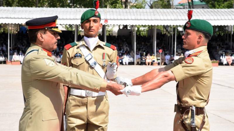 Passing out parade of cadets held at Kakul Academy