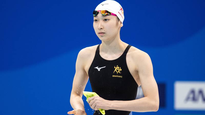 Japan swimmer Ikee claims clean sweep but misses Olympic spot