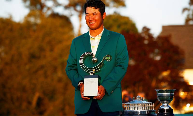 Matsuyama holds off Schauffele to win historic Masters title