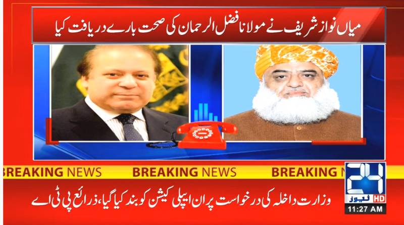 Nawaz, Fazl discuss PDM’s future over telephone