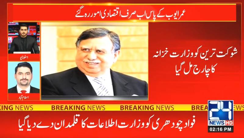 Shaukat Tarin becomes new finance minister as PM reshuffles cabinet