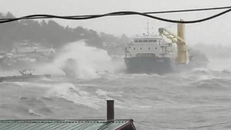 20 crew missing after Philippine ship runs aground in typhoon