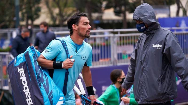 Fognini disqualified in Barcelona for abusing official