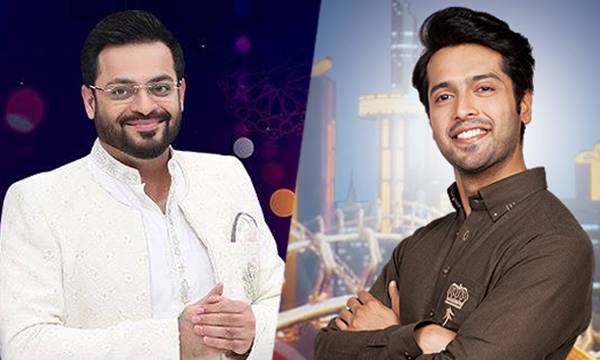 Aamir Liaquat makes fun of Fahad Mustafa being conferred with ‘best host award’