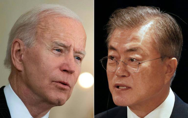 Biden meets SKorean president in bid to shore up Asia alliances