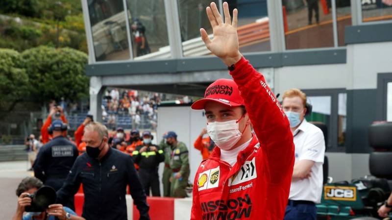 Leclerc takes Monaco pole with crash-damaged Ferrari