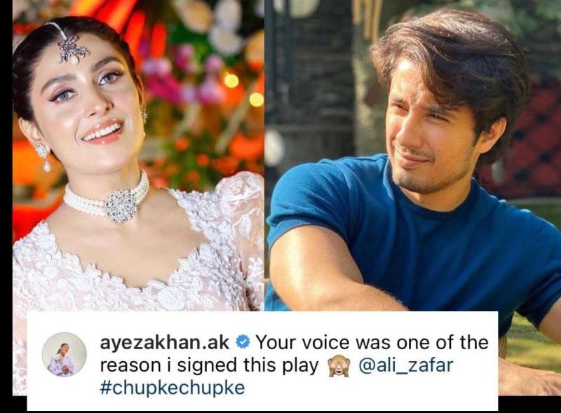 Ali Zafar’s voice got Ayeza Khan to sign up for Chupke Chupke