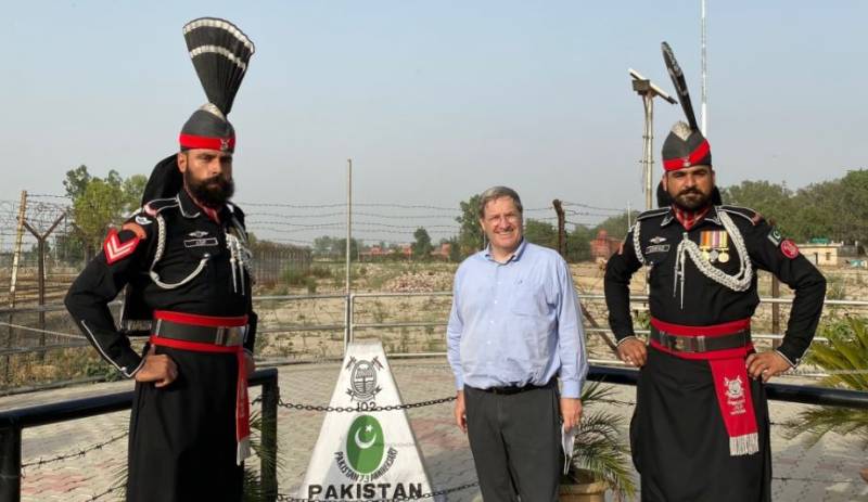 Switzerland Ambassador to Pakistan visits Lahore Fort, Wagah Border 