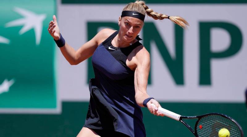 Kvitova out of French Open after press conference ankle injury