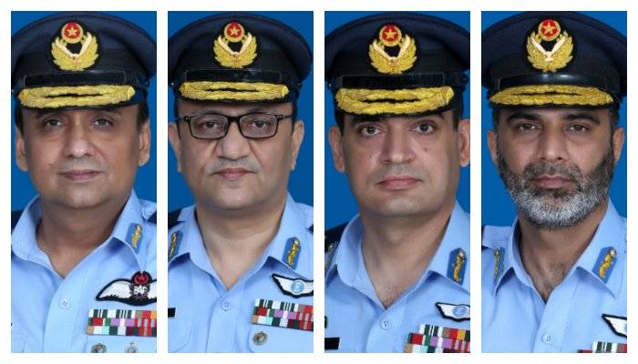 Govt promotes four PAF officers to air vice-marshal