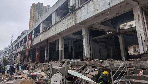 Gas explosion in China kills 12