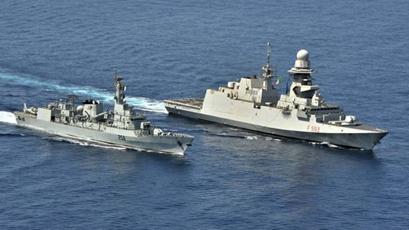 PNS SAIF participates in passage exercise with Italian Navy Ship