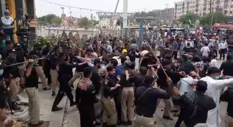 Several arrested in anti-encroachment operation in Karachi